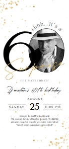 Surprise 60th Birthday Electronic Invitation with Photo design preview