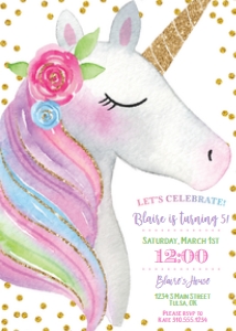 Unicorn Invitation: Unicorn Invitation