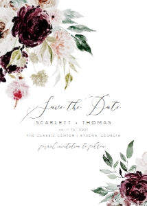 scarlett save the date design preview