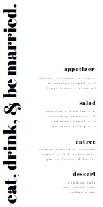 chloe menu design preview