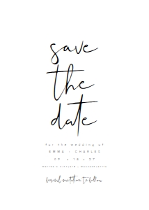 emma save the date design preview