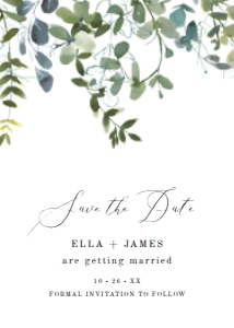 Ella Picture Save The Date design preview