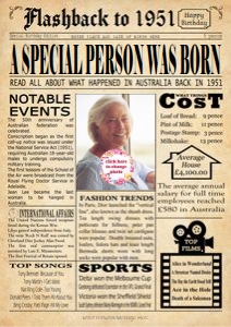 1951 Australian Newspaper design preview