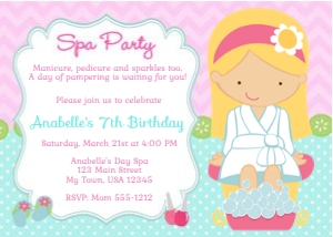 Spa Party 03 design preview