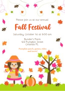 Scarecrow Invitation design preview