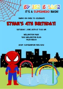 Spiderman Splash Pad design preview