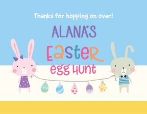 Easter egg hunt sign pastel: Easter scavenger hunt & sign