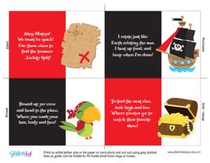 Pirate treasure hunt design preview