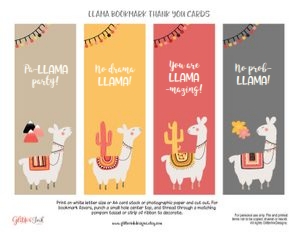 Llama bookmark tags TRIBAL design preview