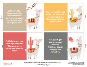 Llama scavenger hunt TRIBAL design preview