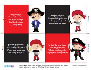 Pirate treasure hunt pirates design preview