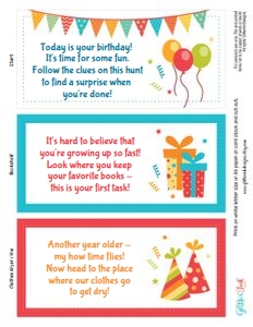 Birthday scavenger hunt MULTI: Happy birthday sign MULTI