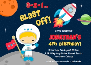 Space party invite boy2 landscape design preview