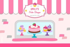 Bake shoppe backdrop: Bake Shoppe backdrop