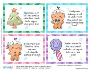 Gingerbread scavenger hunt design preview