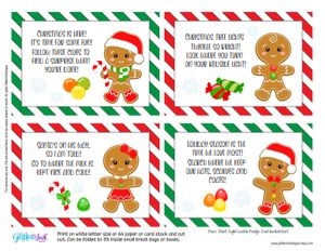 Gingerbread man scavenger hunt: Gingerbread man scavenger hunt