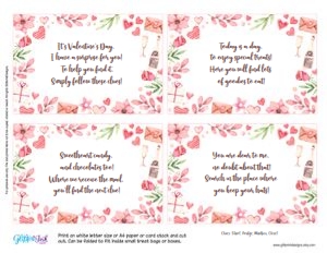 Valentines scavenger hunt design preview