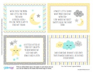Gender reveal scavenger hunt: Gender reveal scavenger hunt