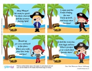 Pirate beach treasure hunt girls: Pirate beach treasure hunt girls