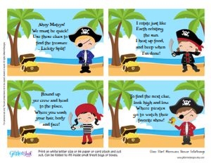 Pirate beach treasure hunt: Pirate beach treasure hunt