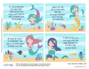 Under the sea mermaid treasure hunt: Under the sea treasure hunt