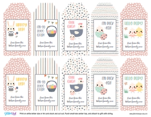 Easter gift tags: Easter gift tags
