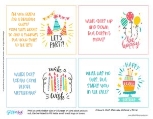 Teen birthday scavenger hunt white: Teen birthday scavenger hunt white