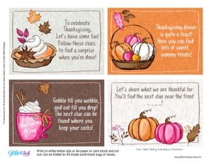 Thanksgiving scavenger hunt PINK: Thanksgiving scavenger hunt PINK