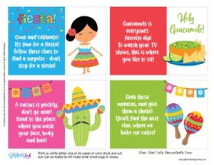 Fiesta scavenger hunt design preview