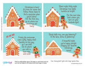 Gingerbread fun hunt: Gingerbread fun scavenger hunt