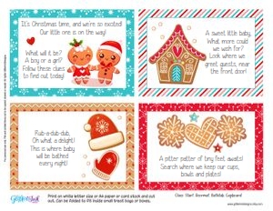 Gender reveal gingerbread: Gender reveal gingerbread