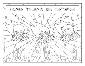 Super hero coloring page Thor design preview