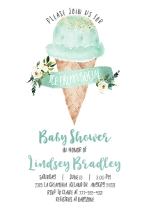Ice cream social2-babyshower design preview