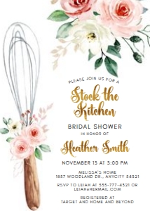 Kitchen Shower 5 - Pink Floral design preview