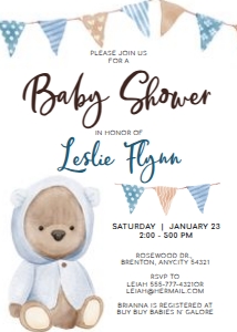 Boho Baby Shower Bear Boy: Boho Baby Shower Bear Boy