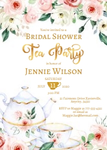 Tea Party 14 - Bridal Shower design preview