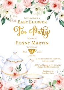 Tea Party 14 - Baby Shower design preview
