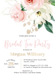 Tea Party - Floral - 15: Tea Party - Floral - 15 - Bridal Shower