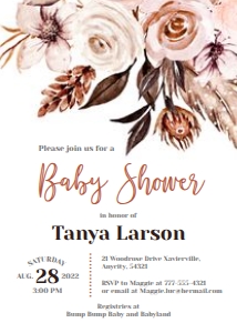 Boho - Baby Shower design preview