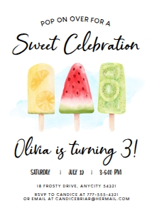 Ice Cream 10 - Birthday design preview