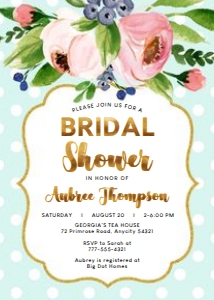 Polka Dot - Bridal Shower design preview