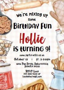 Baking 7b - Birthday design preview