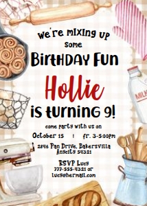 Baking 7 - Birthday design preview