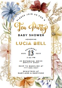 Wildflower 3 - Tea Party design preview