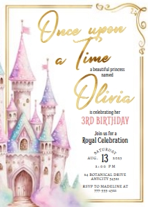 Princess 8 - Birthday design preview