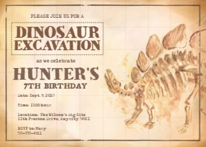 Dinosaur Dig 1 - Birthday: Dinosaur Dig 1 - Birthday