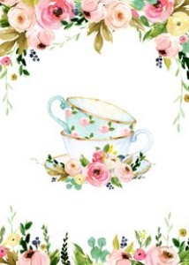 Tea 12 - Back Design: Brithday Tea Party 12