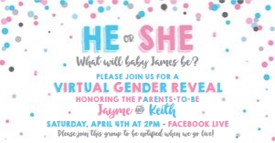 virtual gender reveal-white-confetti-fb cover design preview