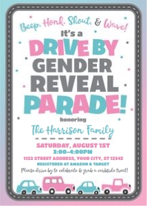 drive by gender reveal parade-road design preview