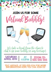 virtual bubbly-confetti design preview